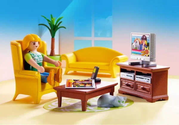 PLAYMOBIL - SALA DE ESTAR CON FUEGO - Imagen 3