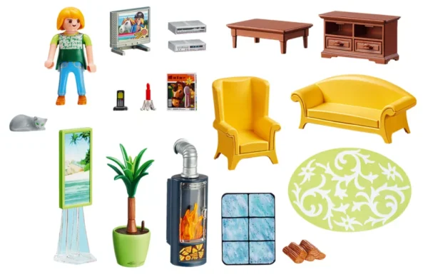 PLAYMOBIL - SALA DE ESTAR CON FUEGO - Imagen 5