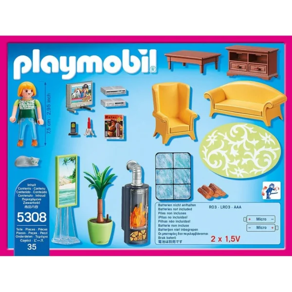 PLAYMOBIL - SALA DE ESTAR CON FUEGO - Imagen 2