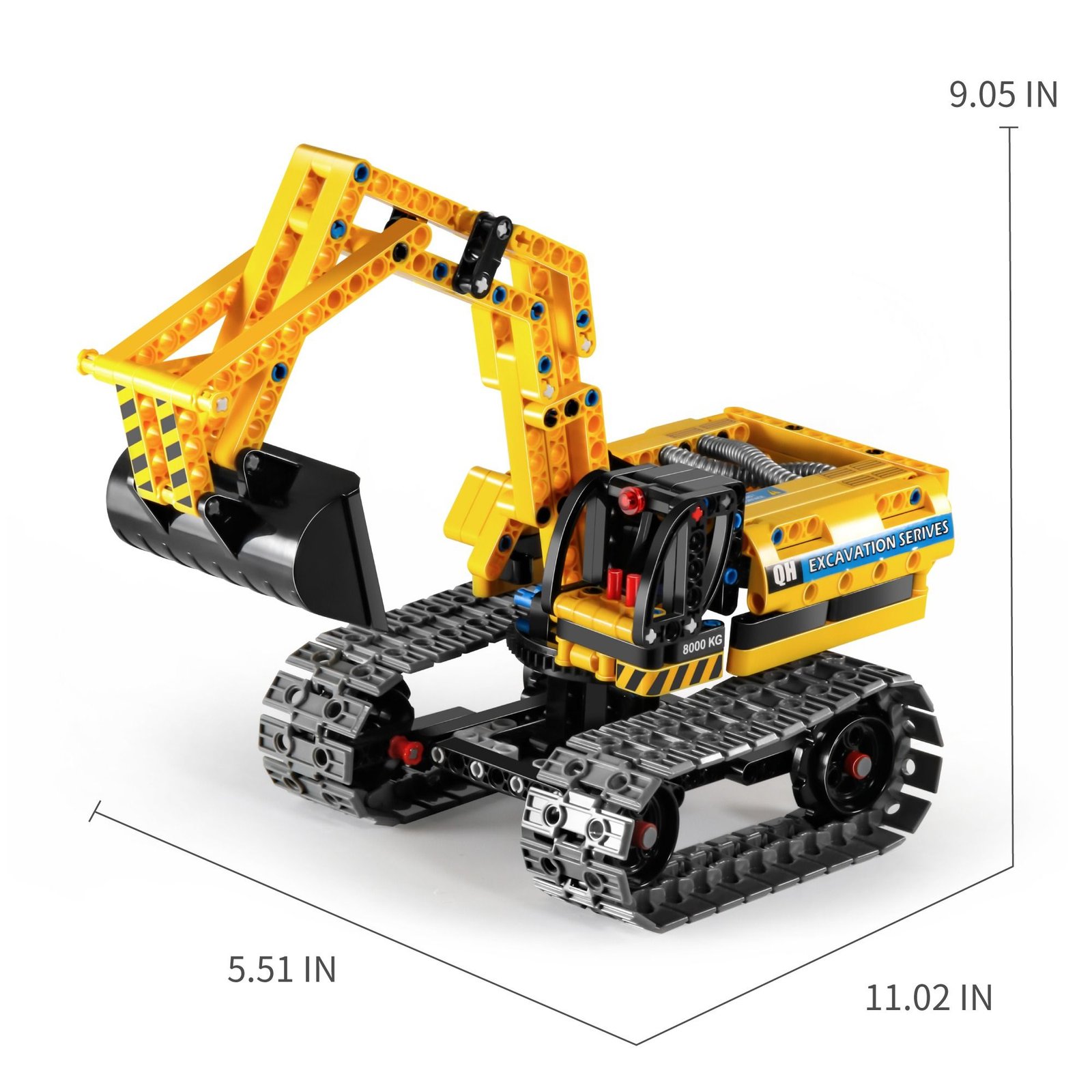 BLOQUE DE CONSTRUCCIÓN - EXCAVADORA Y ROBOT - Imagen 2